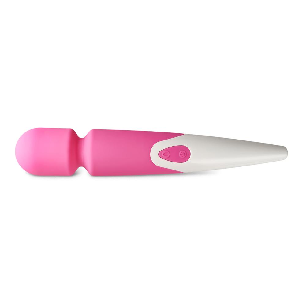 Pink Color 10-Speed Waterproof Rechargeable Wand Massager (USB Recharging)