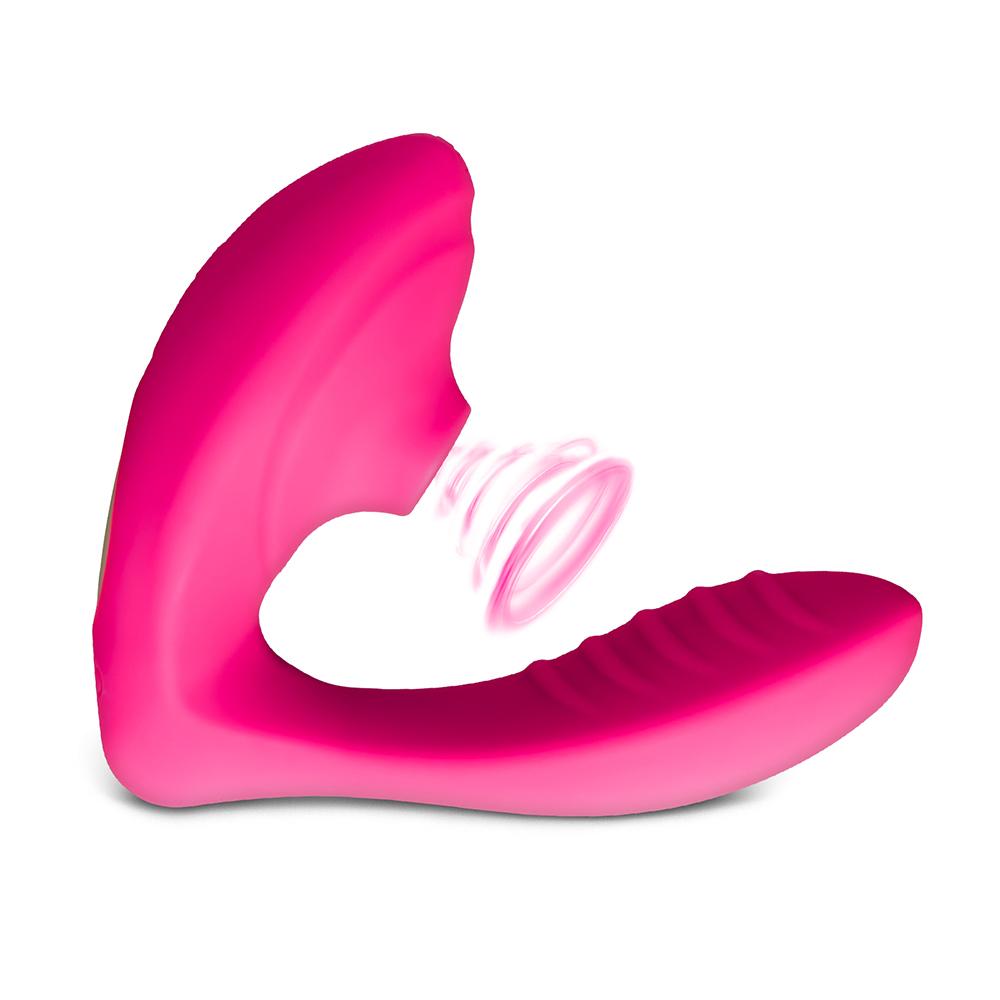 Pink Color 10 Speeds Clitoral Sucking Stimulator and G-Spot Vibrator