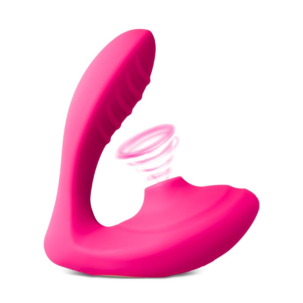 Pink Color 10 Speeds Clitoral Sucking Stimulator and G-Spot Vibrator