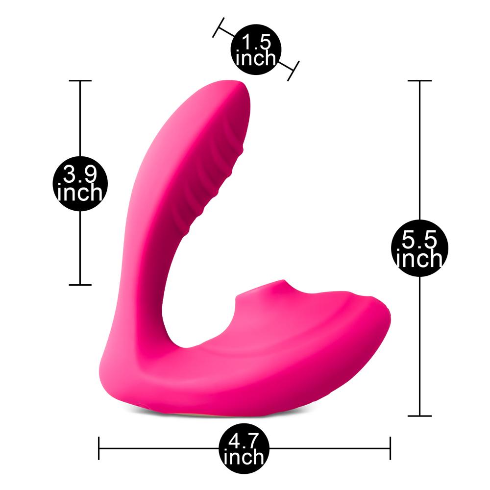 Pink Color 10 Speeds Clitoral Sucking Stimulator and G-Spot Vibrator