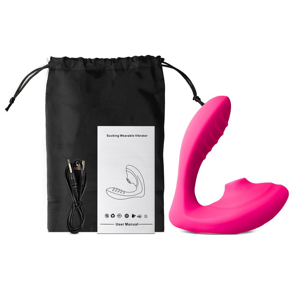 Pink Color 10 Speeds Clitoral Sucking Stimulator and G-Spot Vibrator