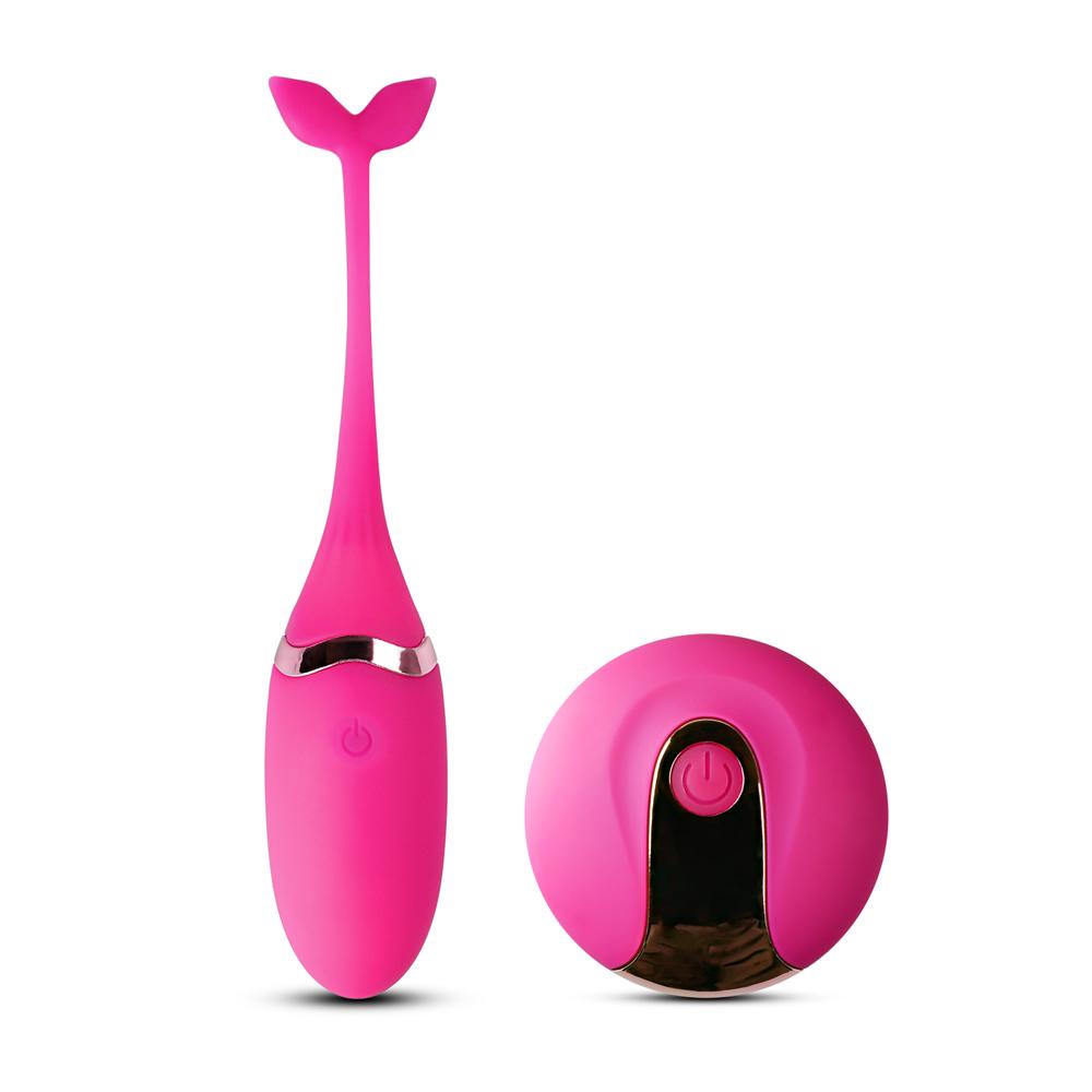 Pink Color 10 Speeds Rechargeable Silicone Remote Control Vibrating Egg