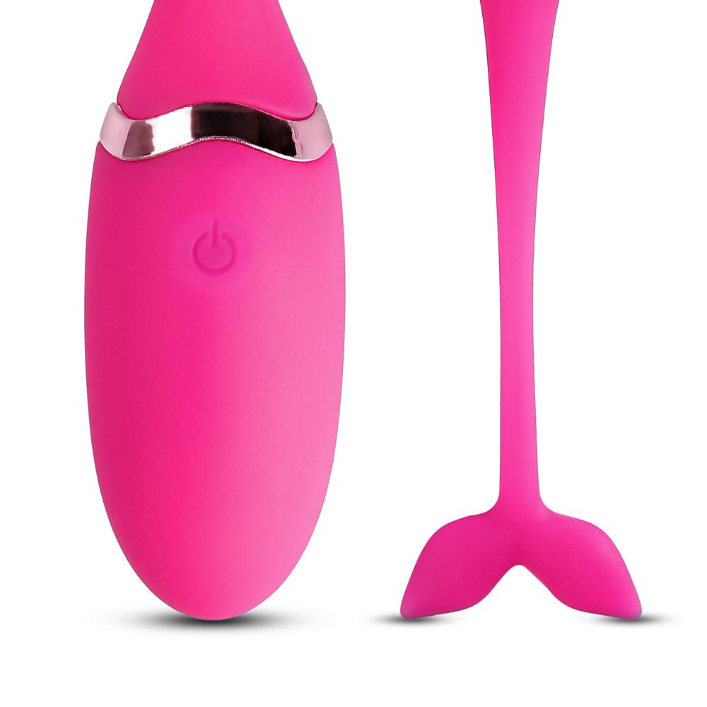 Pink Color 10 Speeds Rechargeable Silicone Remote Control Vibrating Egg