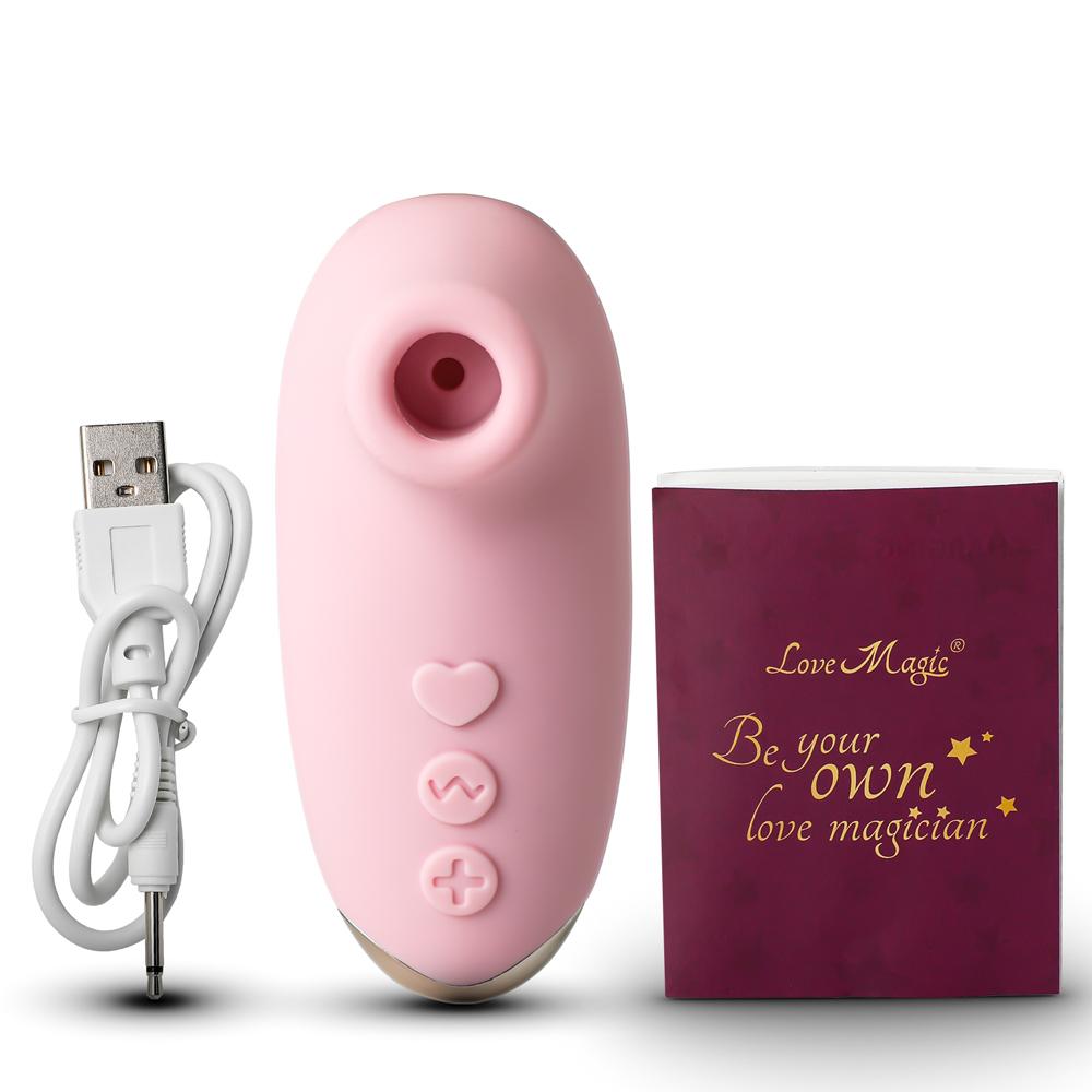 Pink Color 10 Speeds Silicone Clitoral Sucking Stimulator