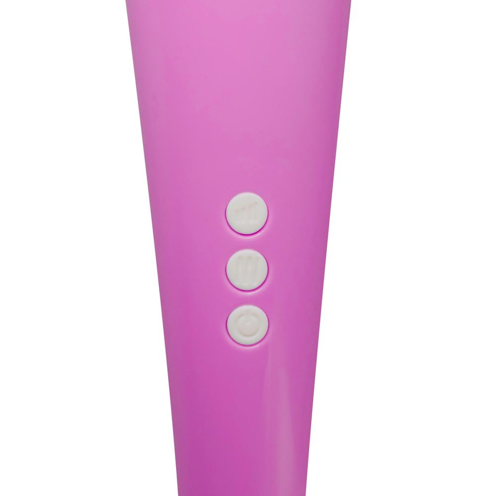 Pink Color 20-Mode Whisper Quiet Wand Massager (USB Recharging)