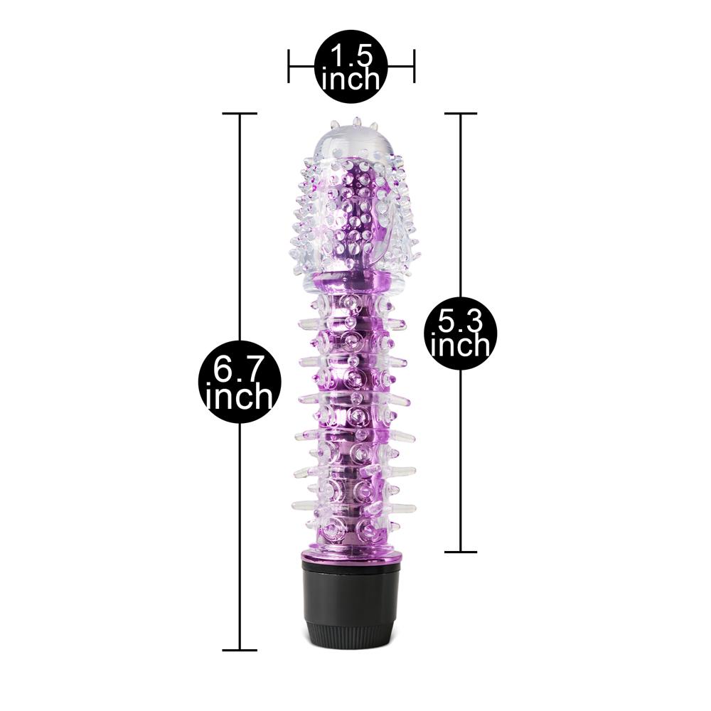 Pink Color Crystal Vibrator with Stings