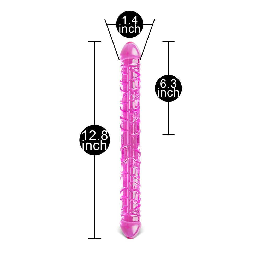 Pink Color Realistic Double Ended Dildo