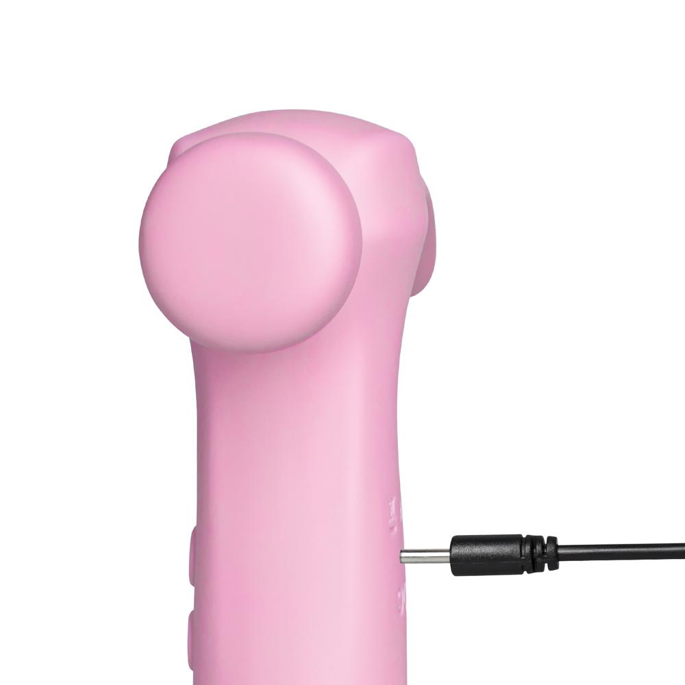 Pink Color Silicone 10 Functions Hammer Vibrators