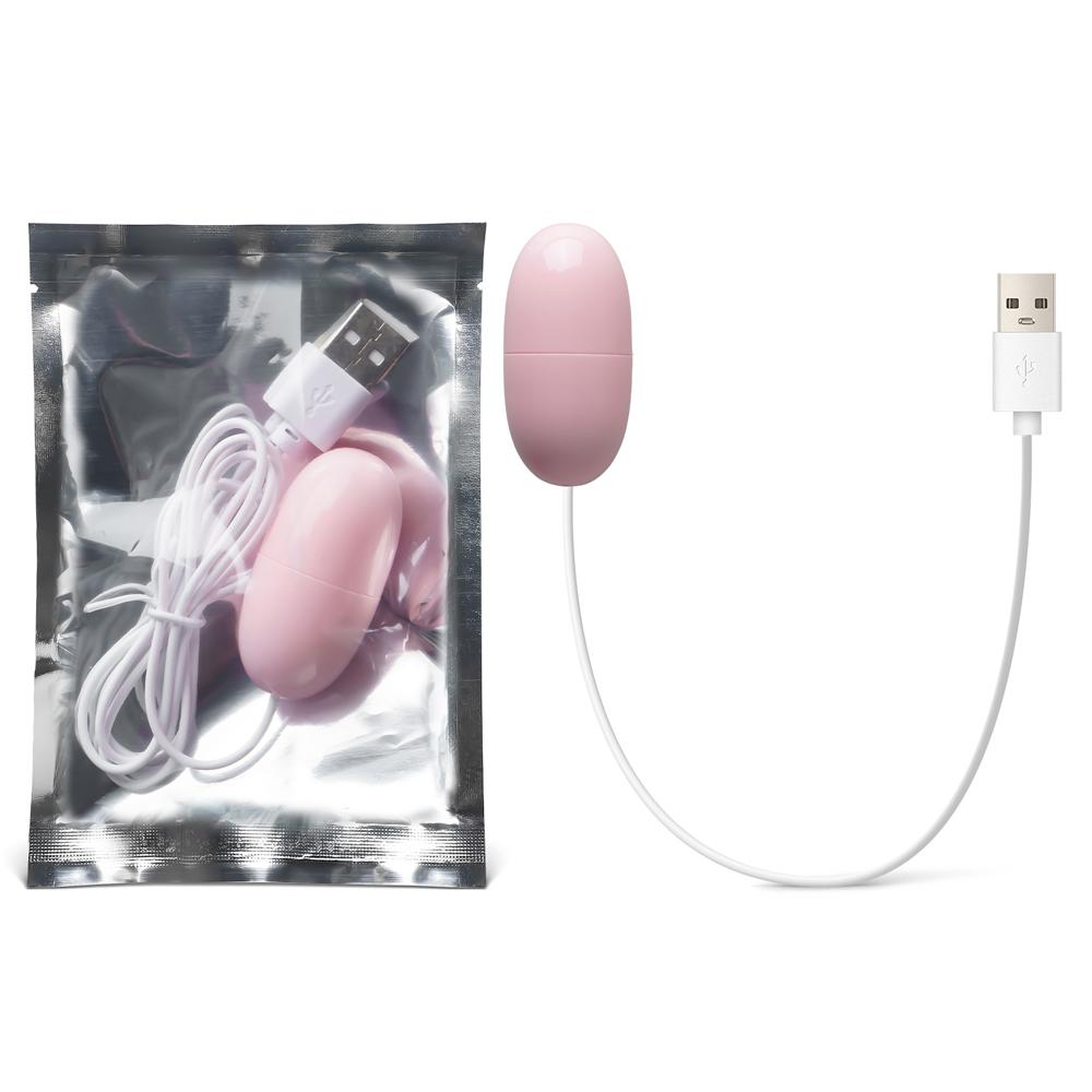 Pink Single-Speed USB-Powered Vibrating Egg (Foil Bag)