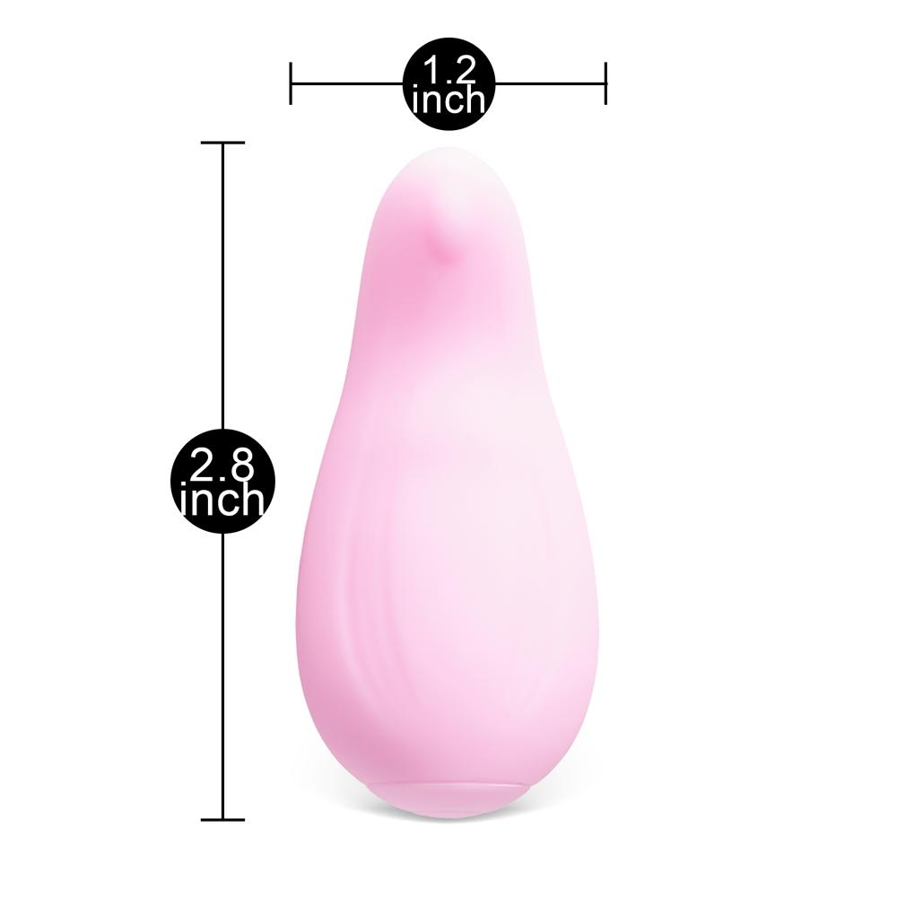 Pink Single-Speed Waterproof 6.8 cm Finger Vibrator