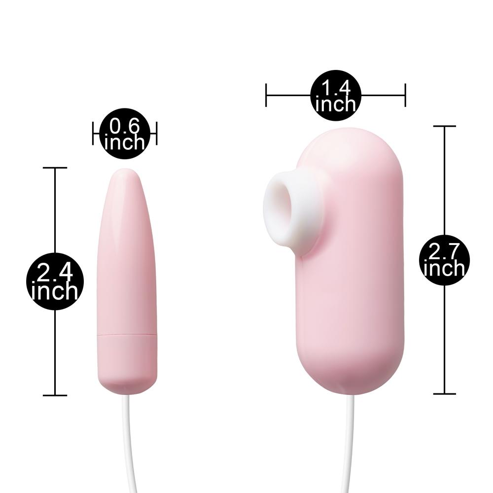 Pink USB-Powered 12-Speed Vibrating & Sucking Egg (Foil Bag)