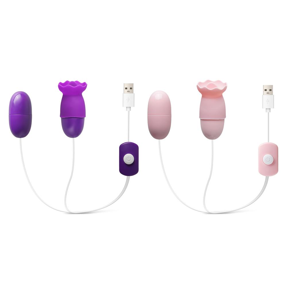 Pink USB-Powered Vibrating & Tongue-Licking Egg (Foil Bag)