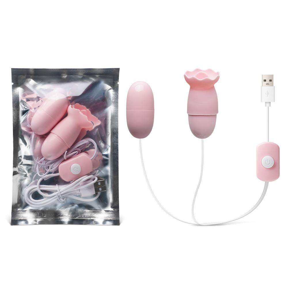 Pink USB-Powered Vibrating & Tongue-Licking Egg (Foil Bag)