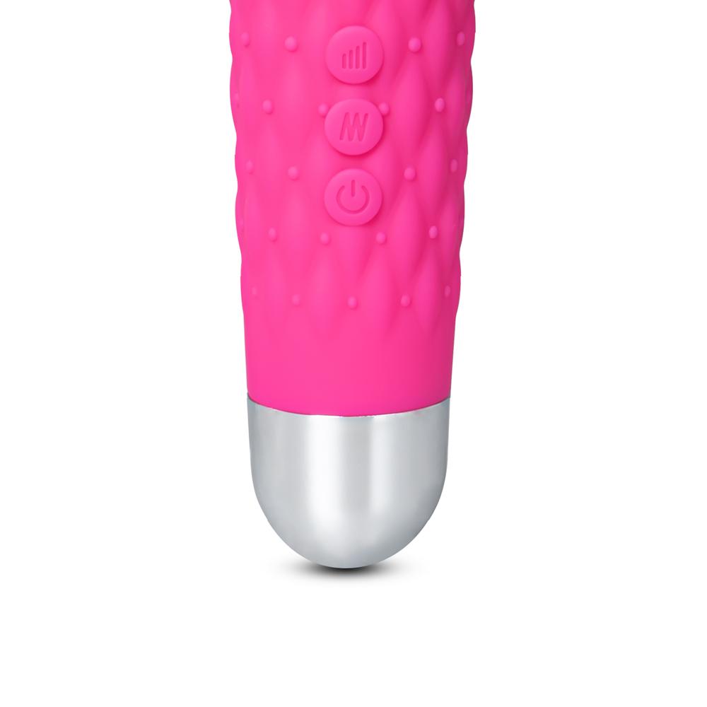 Popular Pink Color 9 Speeds Rechargeable Silicone Wand Massager