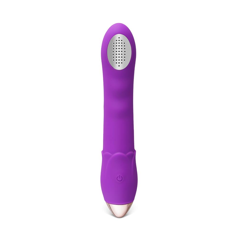 Purple 10-Speed Rechargeable Shower-Compatible Vibrating Wand