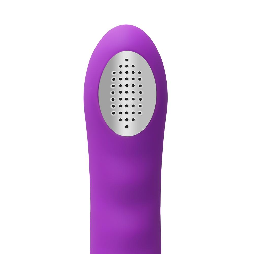 Purple 10-Speed Rechargeable Shower-Compatible Vibrating Wand