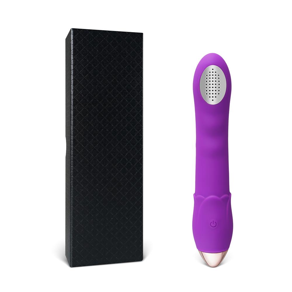 Purple 10-Speed Rechargeable Shower-Compatible Vibrating Wand