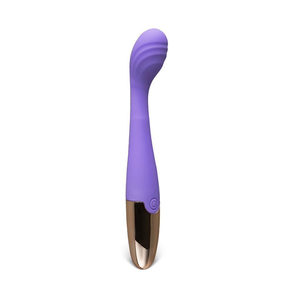 Purple 10-Speed Waterproof G-Spot Vibrator - Rechargeable