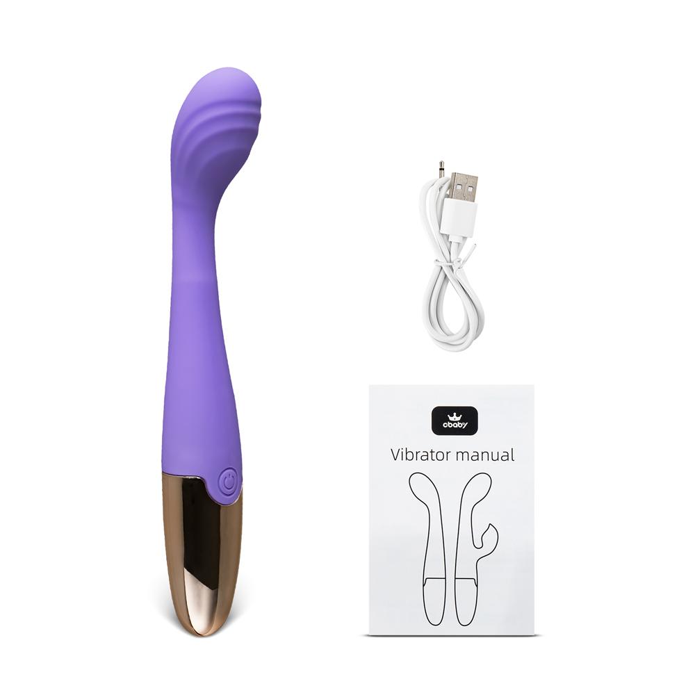 Purple 10-Speed Waterproof G-Spot Vibrator - Rechargeable