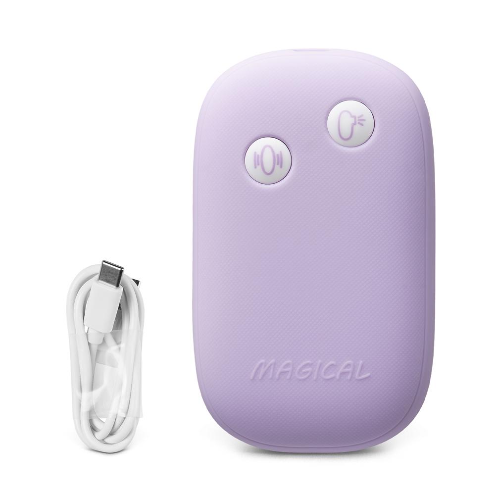 Purple 12-Speed Rechargeable Silicone Vibrating & Sucking Egg