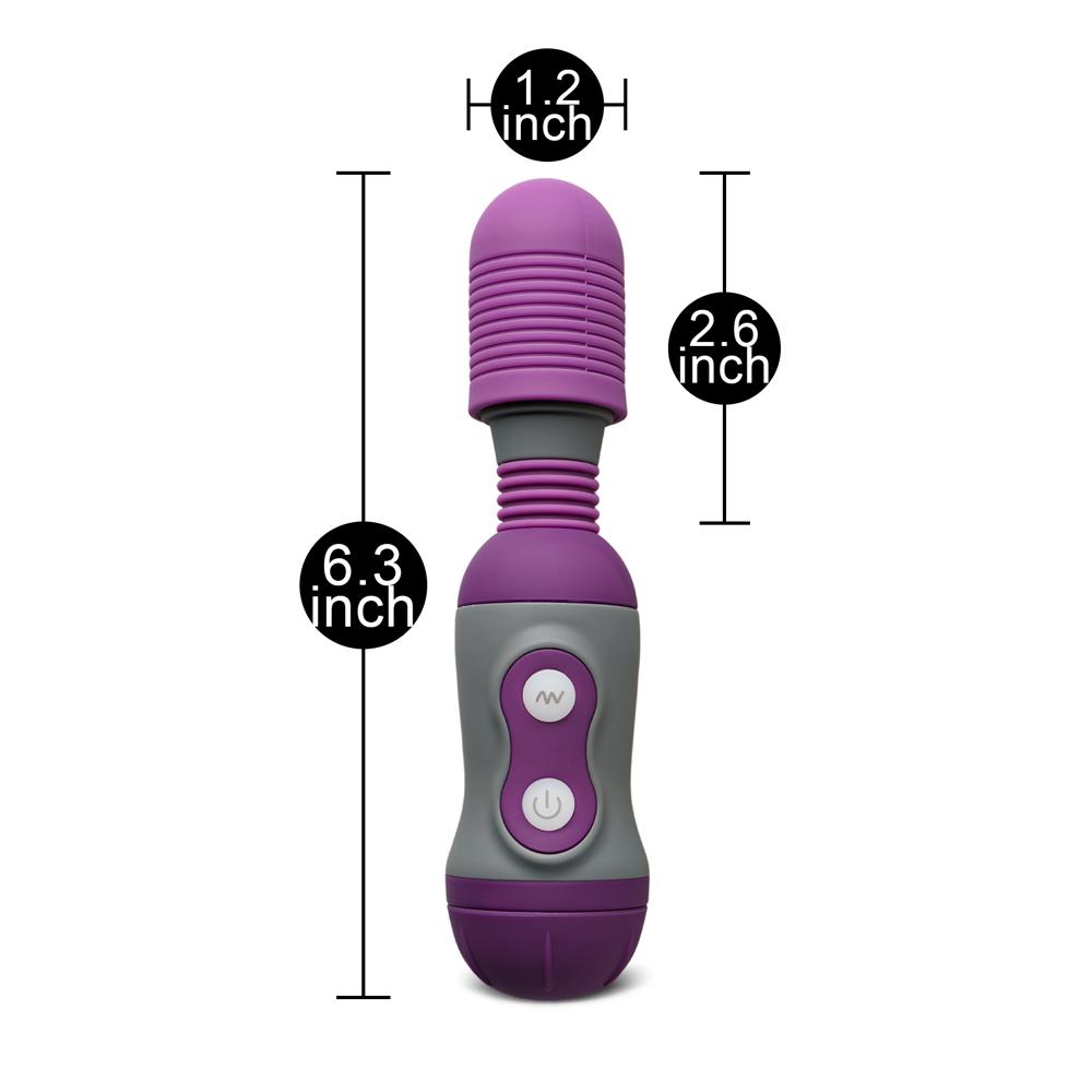 Purple Color 10-Speed Magic Wand Vibrator with Flexible Head