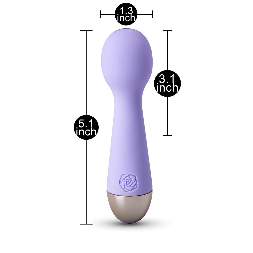 Purple Color 10-Speed Mini Vibrating Rechargeable Wand Massager