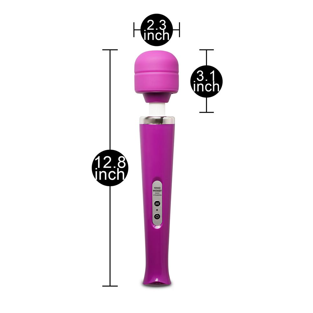 Purple Color 10-Speed USB Rechargeable Magic Wand Massager