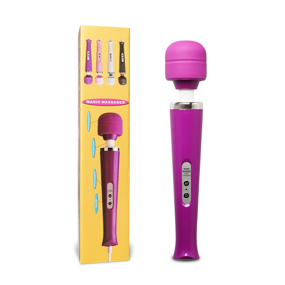 Purple Color 10-Speed USB Rechargeable Magic Wand Massager