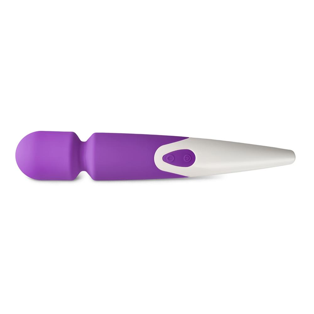 Purple Color 10-Speed Waterproof Rechargeable Wand Massager (USB Recharging)