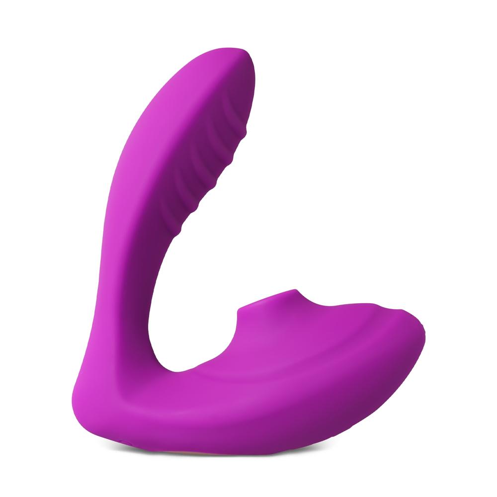 Purple Color 10 Speeds Clitoral Sucking Stimulator and G-Spot Vibrator