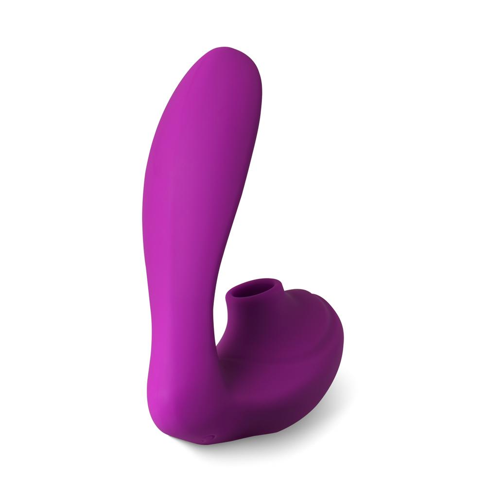 Purple Color 10 Speeds Clitoral Sucking Stimulator and G-Spot Vibrator