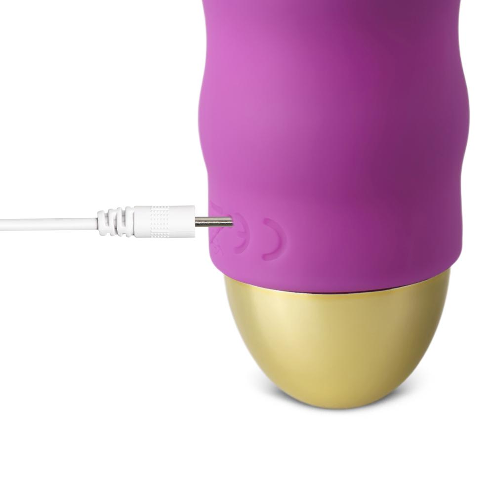 Purple Color 10 Speeds Rechargeable Remote Control Vibrator