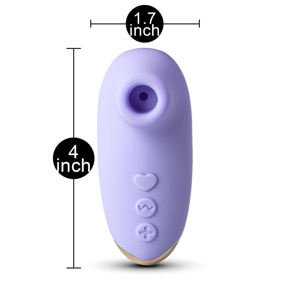 Purple Color 10 Speeds Silicone Clitoral Sucking Stimulator