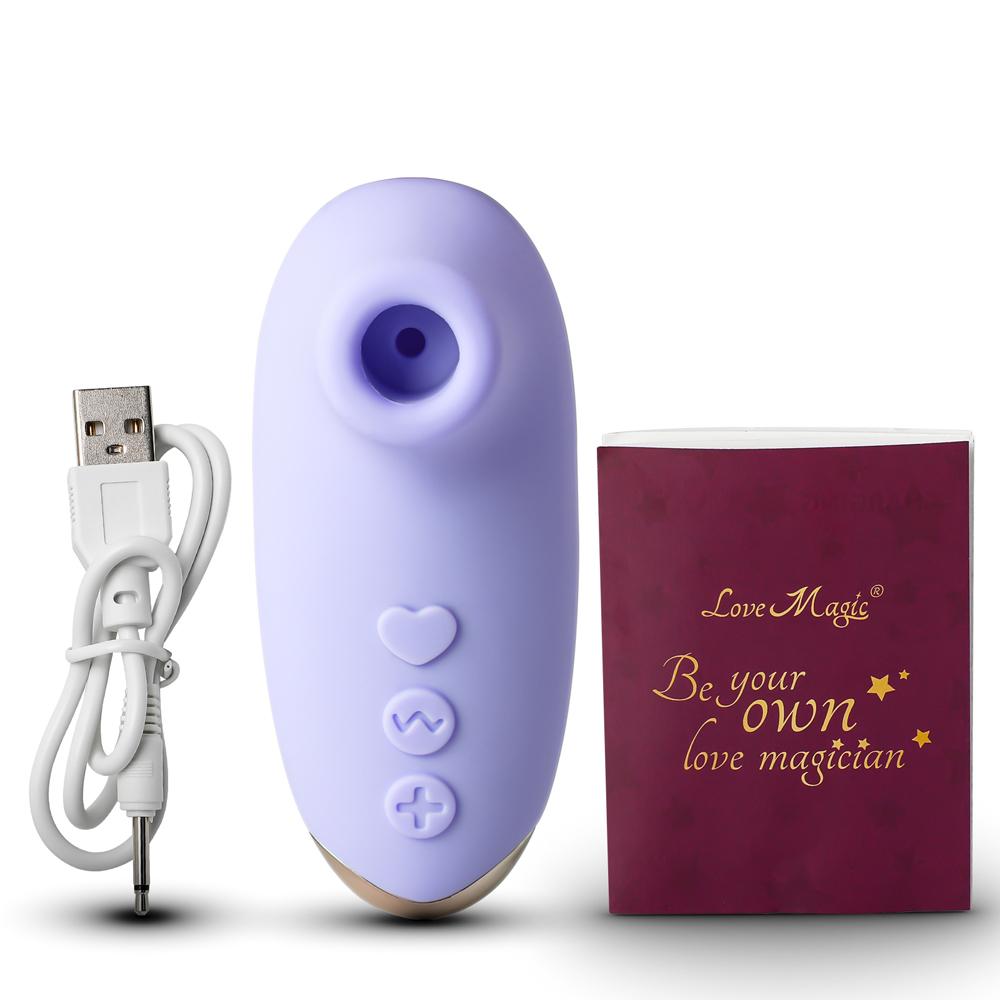 Purple Color 10 Speeds Silicone Clitoral Sucking Stimulator