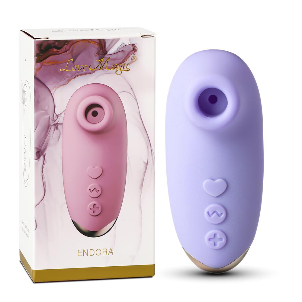 Purple Color 10 Speeds Silicone Clitoral Sucking Stimulator