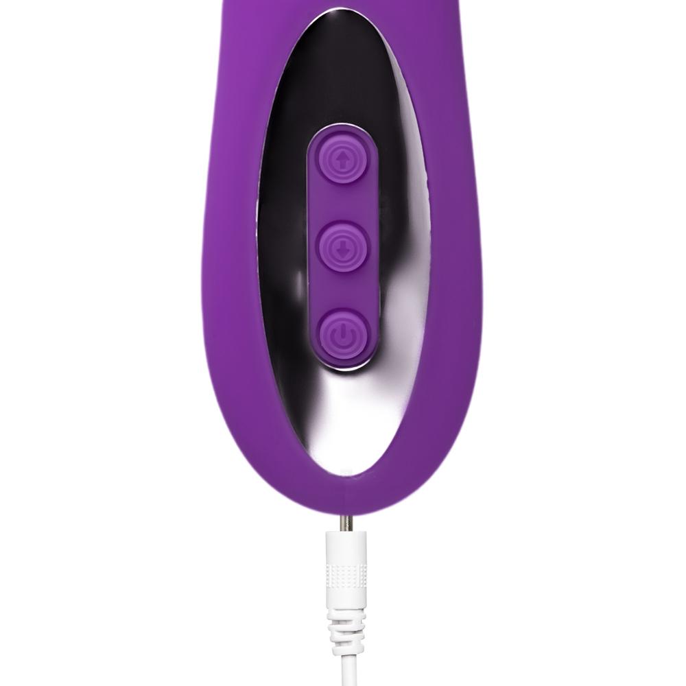 Purple Color 12-Speed Silicone Rechargeable Wand Massager (USB Recharging)