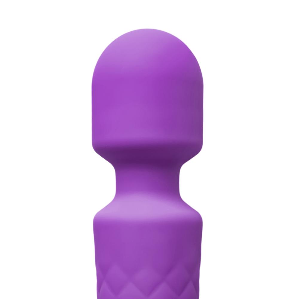 Purple Color 20-Speed Strong Vibrating Rechargeable Wand Massager (USB Recharging)