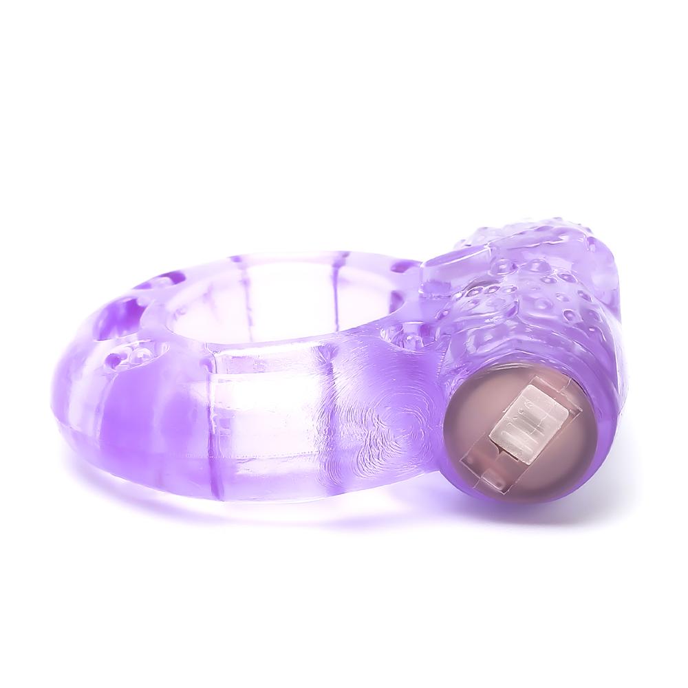 Purple Color Basic Vibrating Cock Ring