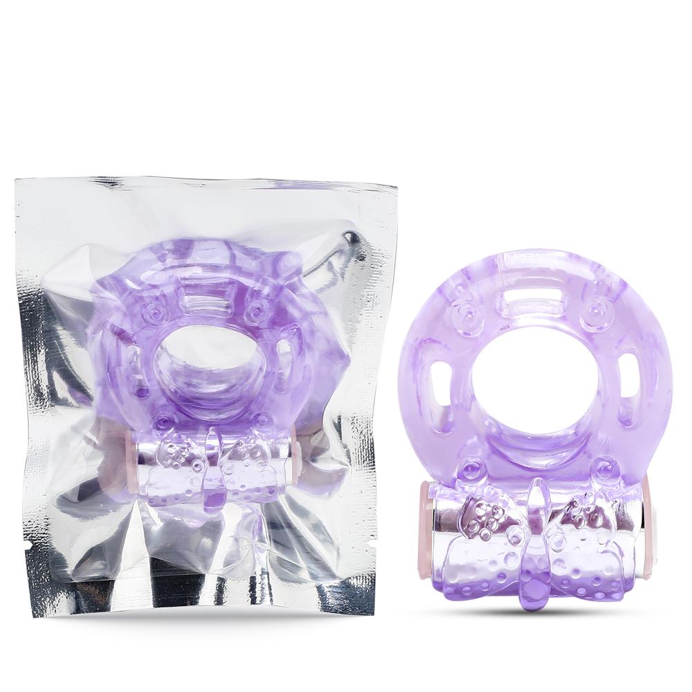 Purple Color Basic Vibrating Cock Ring