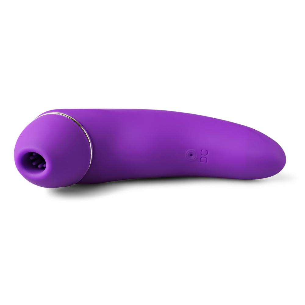 Purple Color Rechargeable Silicone Clitoral Stimulator ( Suction and Vibration )