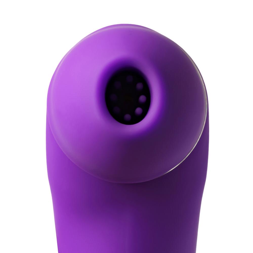 Purple Color Rechargeable Silicone Clitoral Stimulator ( Suction and Vibration )