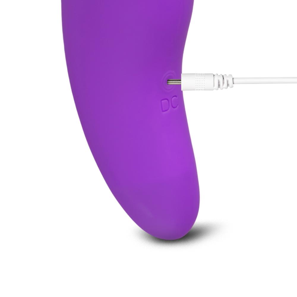 Purple Color Rechargeable Silicone Clitoral Stimulator ( Suction and Vibration )