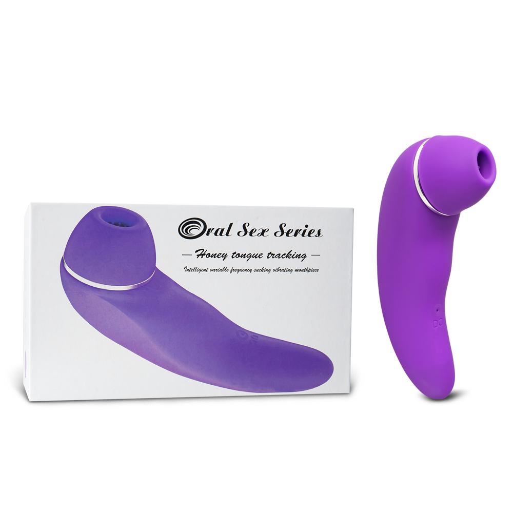 Purple Color Rechargeable Silicone Clitoral Stimulator ( Suction and Vibration )