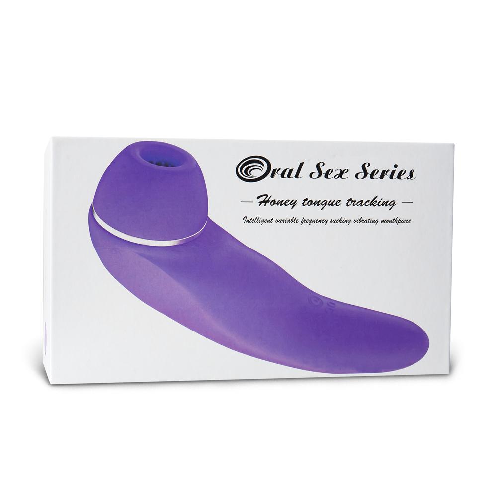 Purple Color Rechargeable Silicone Clitoral Stimulator ( Suction and Vibration )