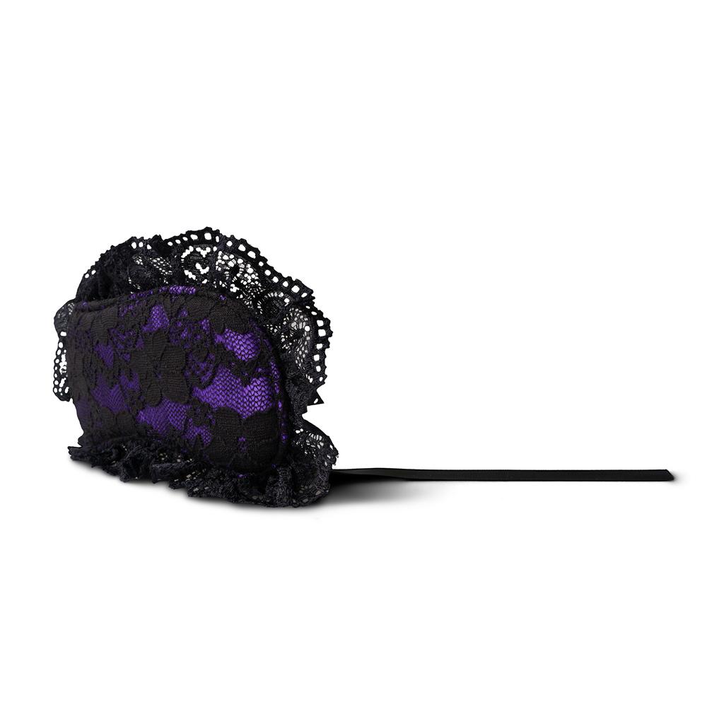 Purple Lace Mask and Wrist Restraint Set