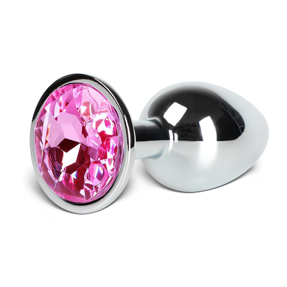 Purple Small Metallic Anal Plug