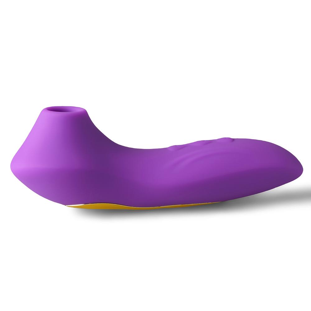 Purple Sucking Massager - 5-Speed, Medical Grade Silicone, 4.53