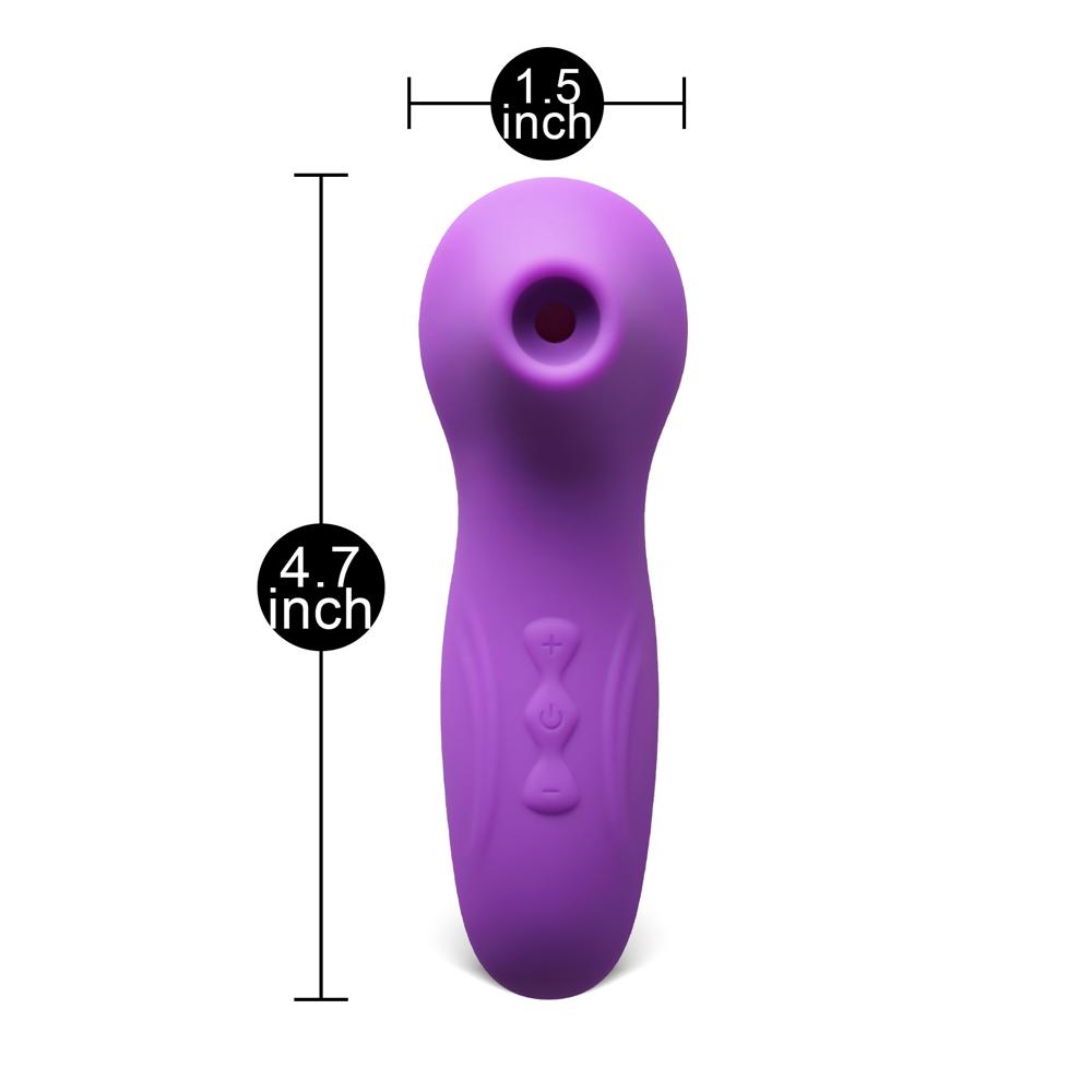 Purple Sucking Massager - 5-Speed, Medical Grade Silicone, 4.53