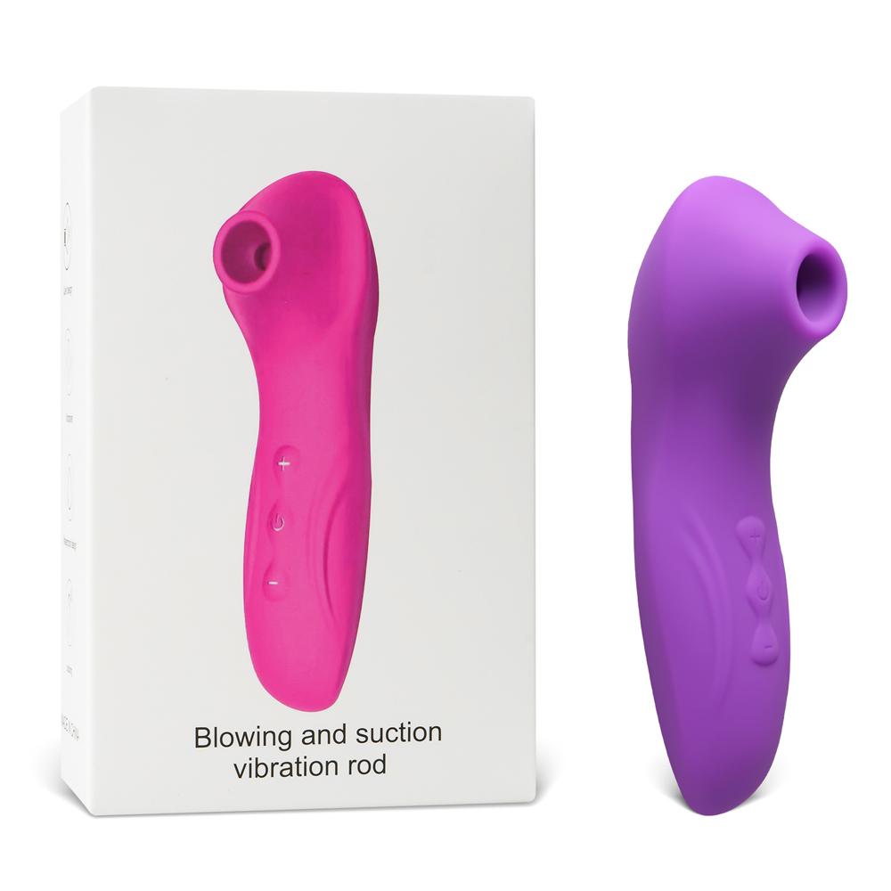 Purple Sucking Massager - 5-Speed, Medical Grade Silicone, 4.53