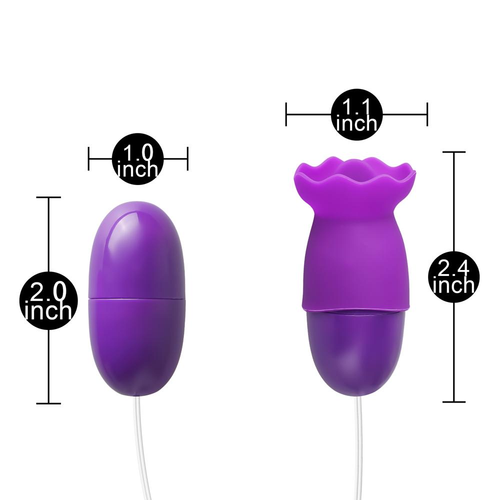 Purple USB-Powered Vibrating & Tongue-Licking Egg (Foil Bag)